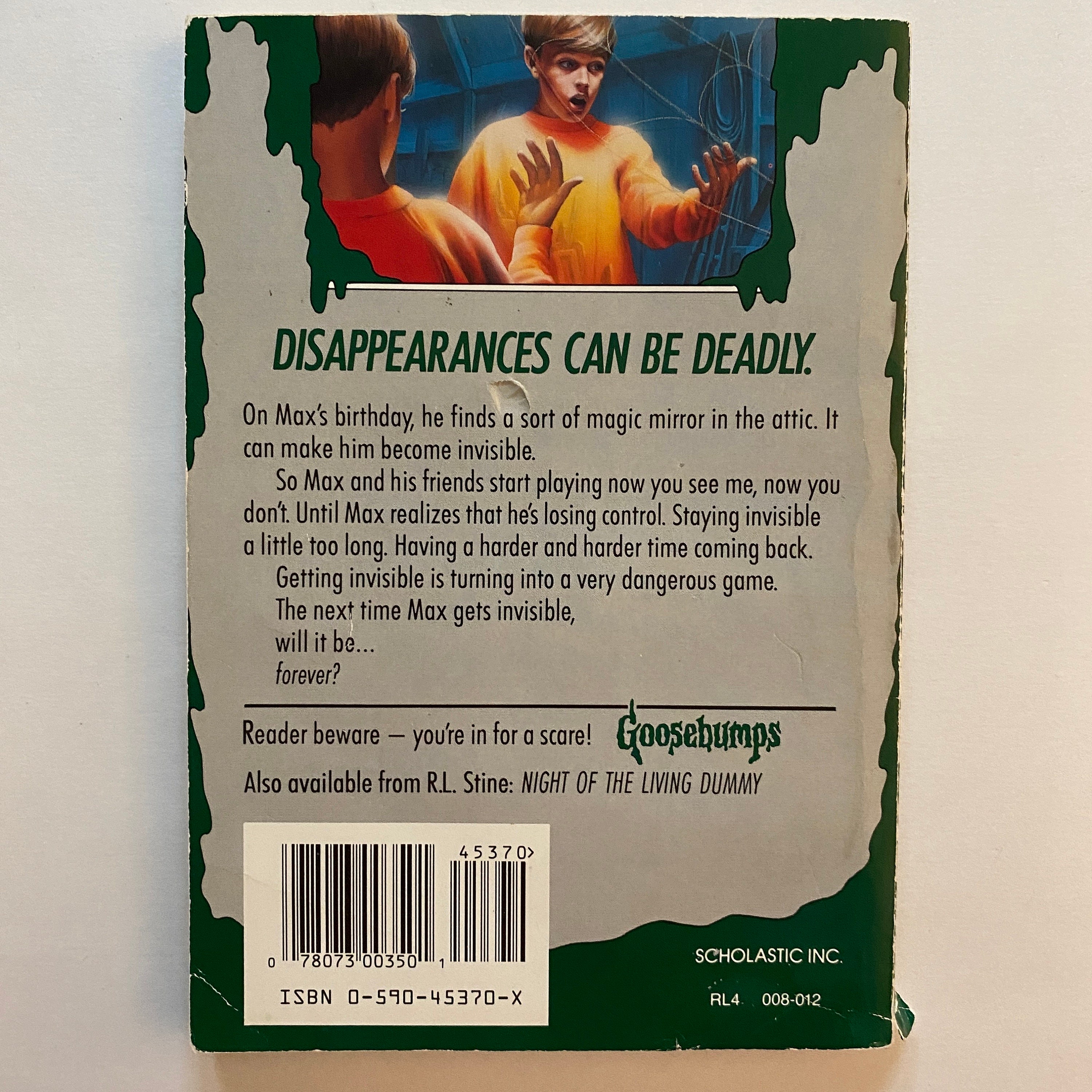 グースバンプス #6 レッツ・ゲット・インビジブル ペーパー