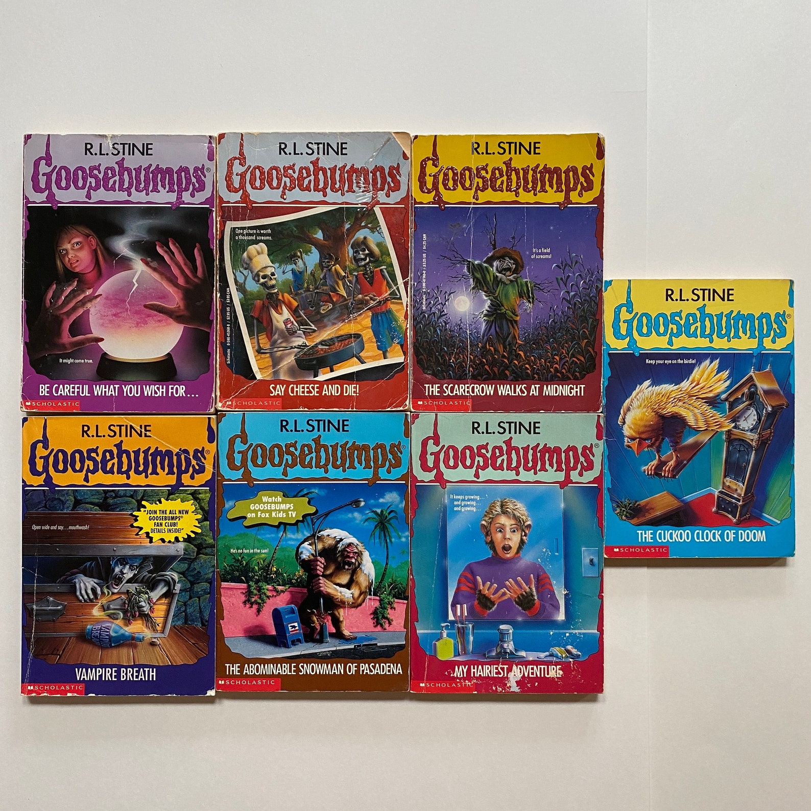Goosebumps LOT Paperback Book by RL Stine for Kids Teens Young Adults ...