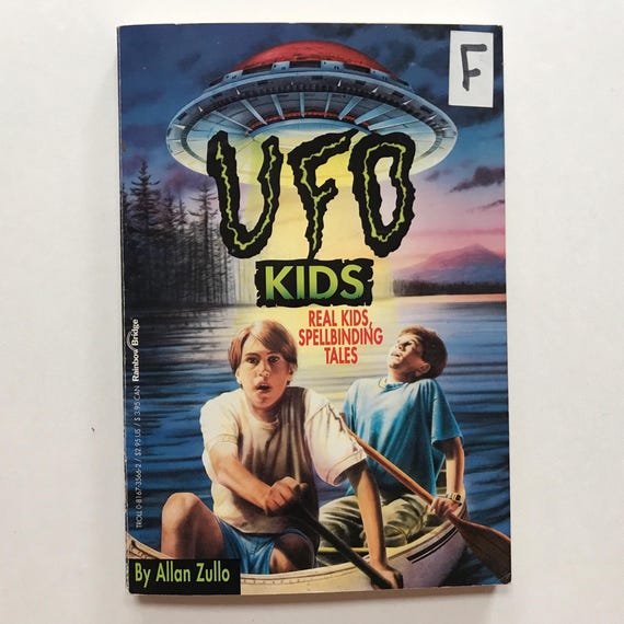 1995 UFO Kids Paperback Short Story Book / True Spooky Stories / 90s Kids Teens Reading