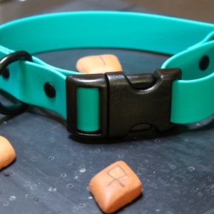 Biothane dog Collar 1&quot; - adjustable dog collar - waterproof dog collar - Snap buckle dog collar