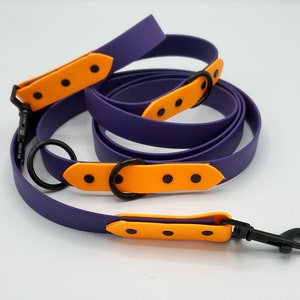 Biothane hands-free Leash 2 colors 3/4&quot; - Vegan dog leash - Waterproof dog leash - Multifunction dog leash