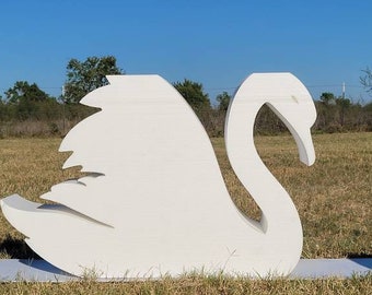 Beautiful swan foam sign. Perfect for table base,prop,free standing and many more (swan princess parties)