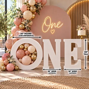 Giant 3D Foam Number One: Party Table Base Decor