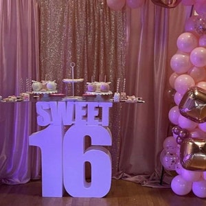 Foam Sweet 16 table base free shipping