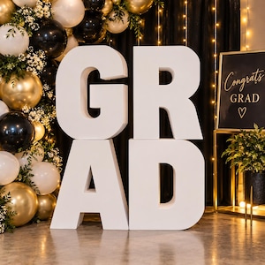 Foam GRAD Letters: 30-Inch Graduation Table Base