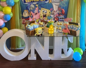 Giant 3D Foam Number One: Party Table Base Decor