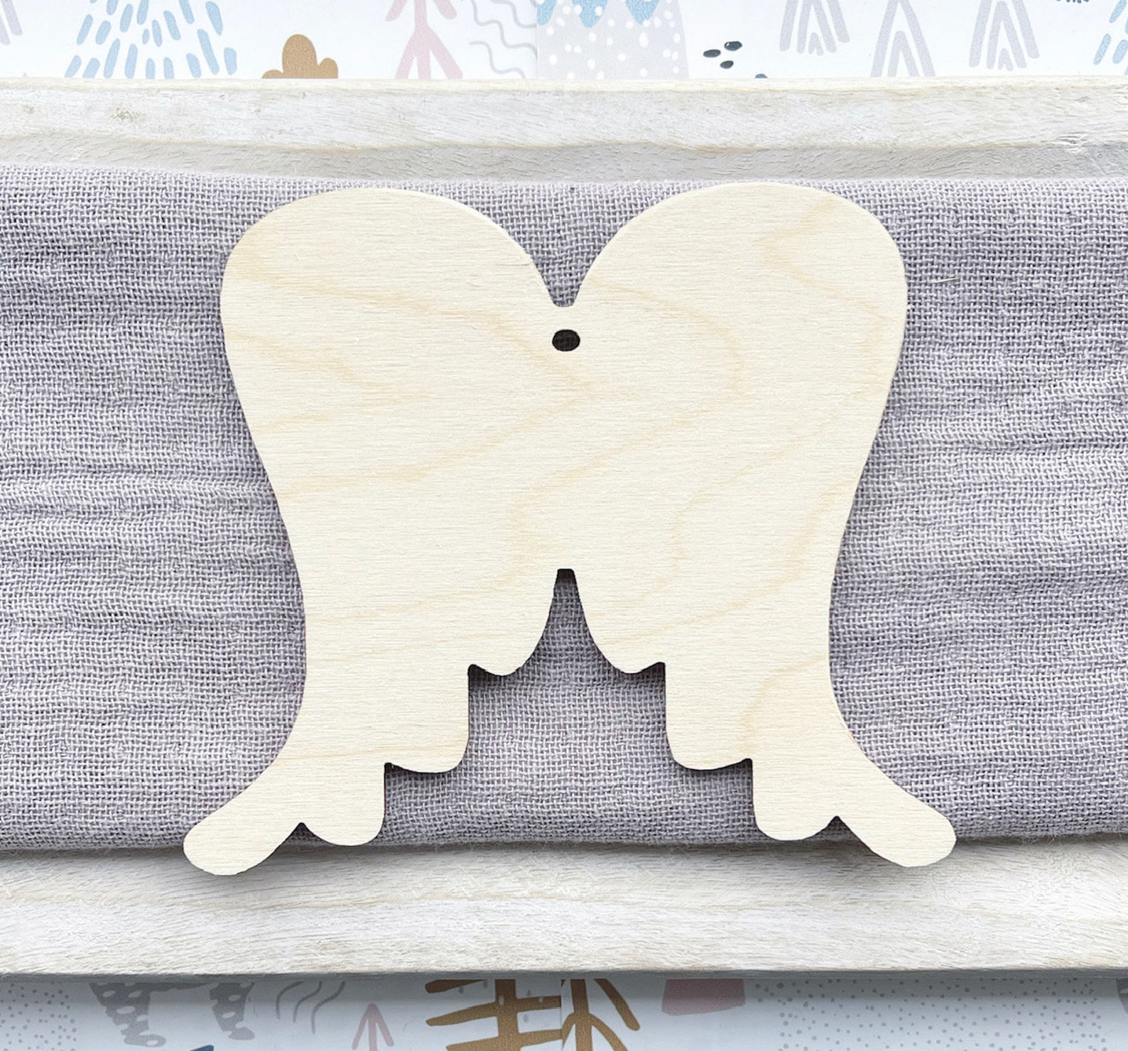 ANGEL WINGS ANGELIC Various Sizes Wooden Craft Shape Wooden Etsy