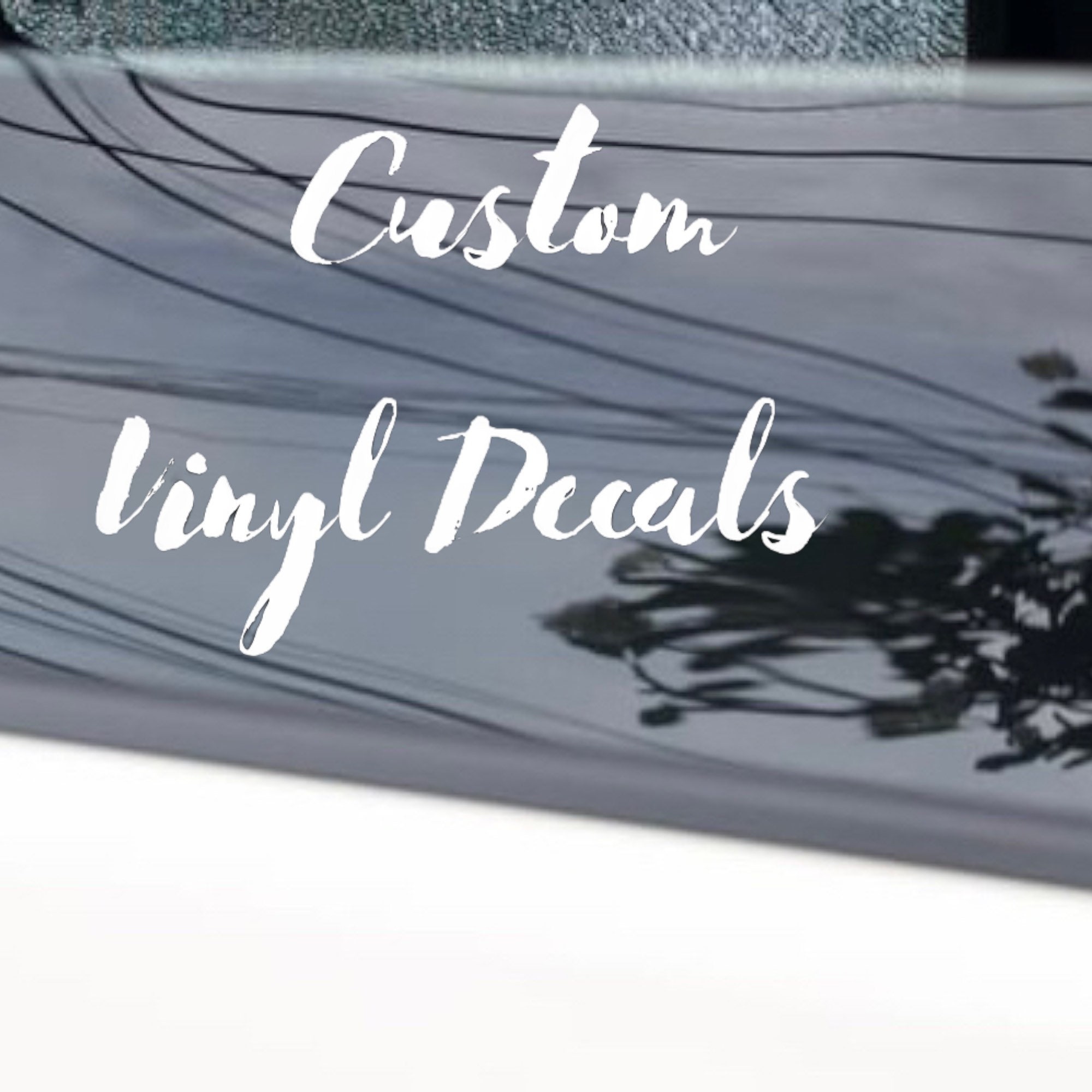 Custom Vinyl Decals Personalized Car Window Laptop Etsy UK