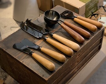 Onyx & Wood Cheese Knife | Opener | Scoop | Spreader