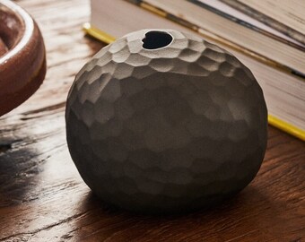 Black Rotund Vase