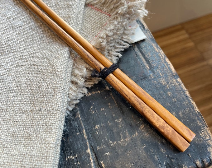 Handcrafted Solid Teak Wood Chopsticks for Ramen & Sushi | High Quality and Reusable