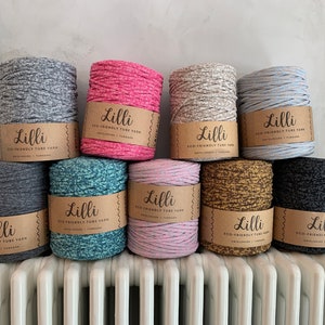 Lankava | Fils tubulaires Lilli Mix | Respectueux de l&#39;environnement | Coton recyclé