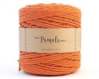 4mm 180m | Braided macrame cord | Recycled cotton made in EU | Pamela
