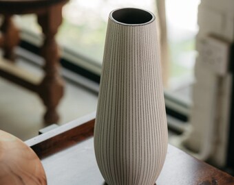 Vertical Tall Vase with Dotted Lines
