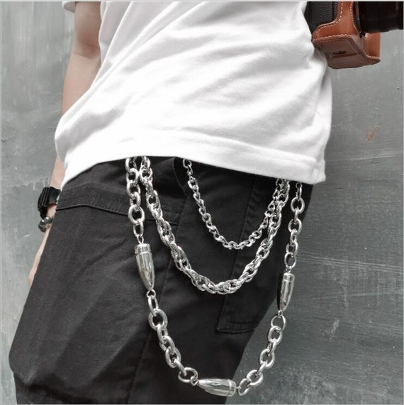 Extra Long Metal Hipster Jean Belt Keychain Ring Clip Pants Key Chain Stylish Extra Long Metal Hipster Jean Belt Keychain Ring Clip Pants Key Chain Stylish