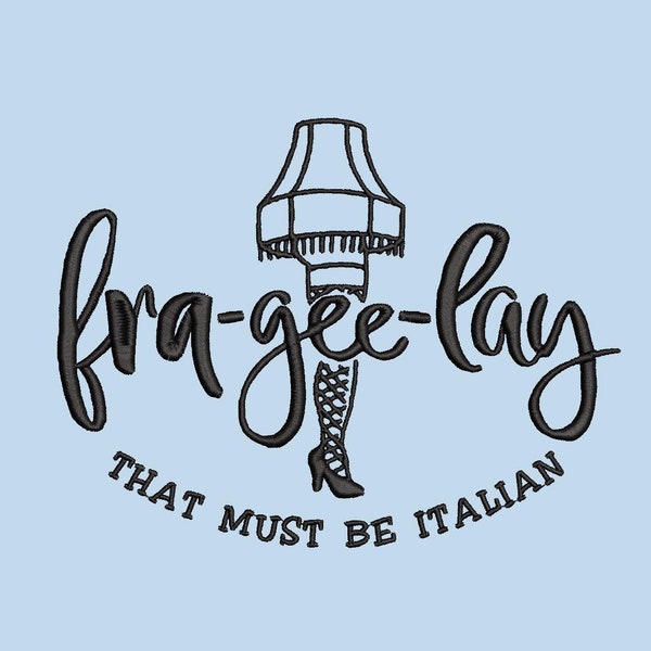 Frageelay Funny Christmas Embroidery Design - PES, DST, JEF, exp, xxx, vp3, nostalgic, trendy, festive, holiday, cookies, santa, gift