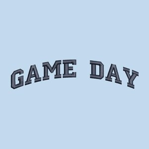 GAME DAY Embroidery Design -3 sizes, 8 file formats, trendy, aesthetic, girly, cute, summer, sports, basketball, soccer, football, fall