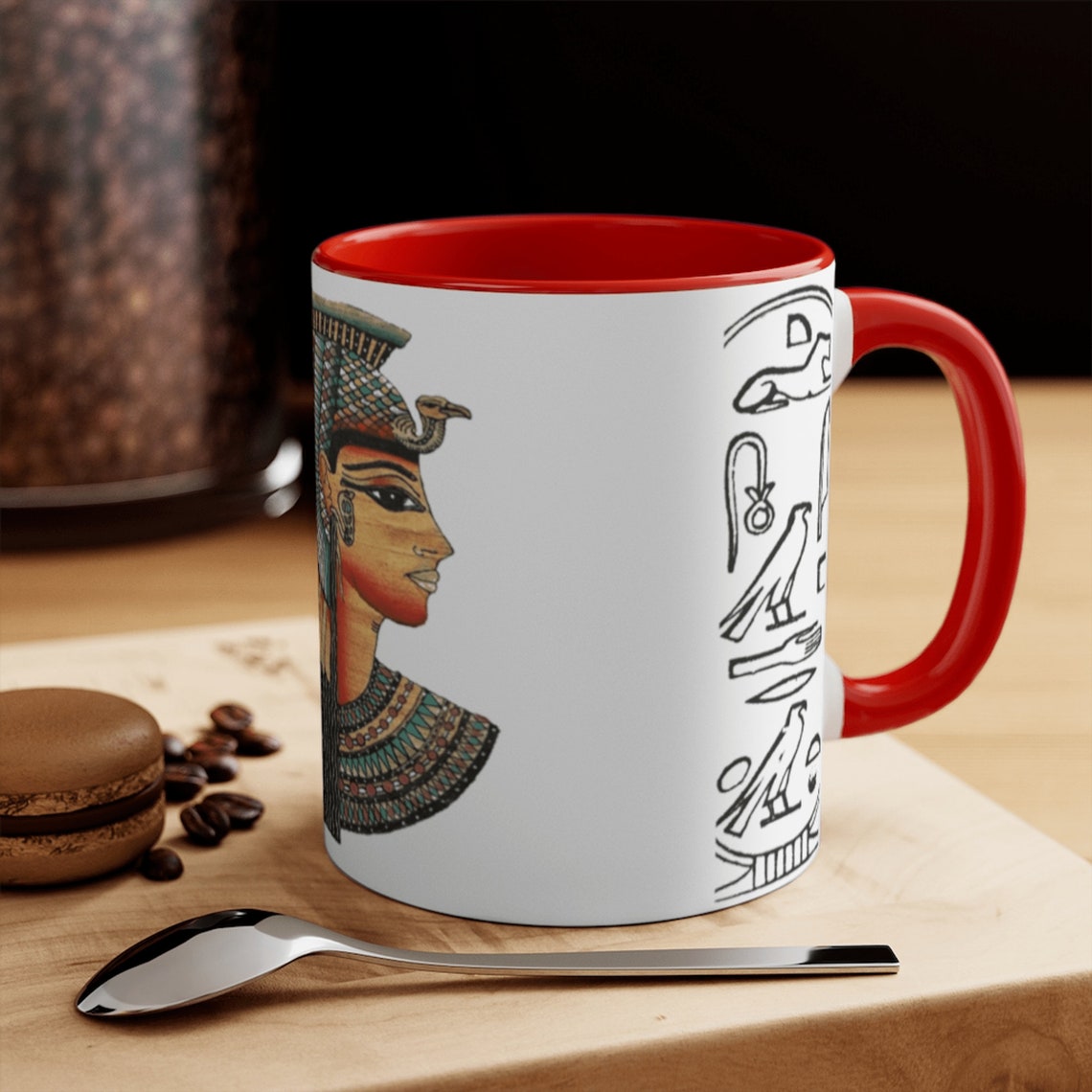 Pharaonic coloured mugs four I Ancient Egyptian mug I Etsy