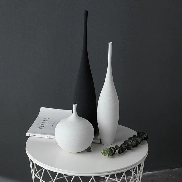 Modern Minimalist Handmade, Vase, Ceramic Ornaments ,Living Room, Home, Dorm Room Decoration, nordic style