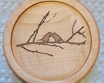 Engraved Maple Coaster 5 Inch