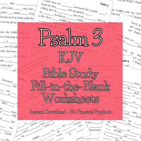 Fill in the blank scripture worksheet etsy