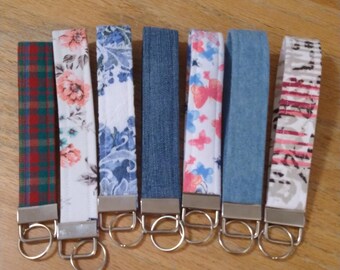 Upcycled Keychain Wristlets Crafted from Clothes