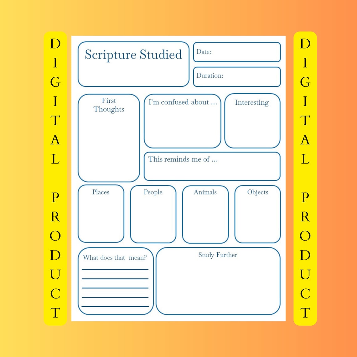 Beginner Bible Study Printable, Scripture Study Tool, Bible Study ...