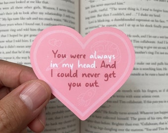 Love on the Brain Stickers | Romance Book Merch