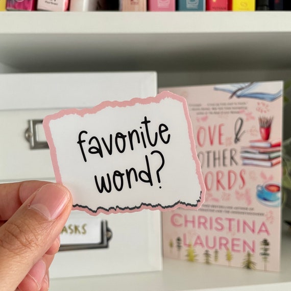 Love and Other Words Sticker | Romance Book Merch
