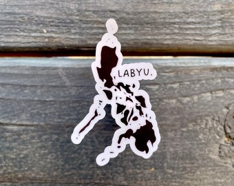 Labyu Philippines | Filipino Funny Stickers Weatherproof Vinyl Stickers for Laptop, Hydroflask, Water Bottle | Filipino Humor