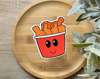Chickenjoy Cute Filipino Sticker | Cute Birthday Gift Philippines Stickers Vinyl Stickers for Laptop, Water Bottle | Red Ribbon