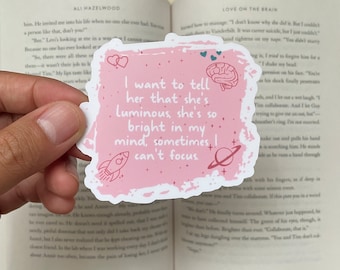 Love on the Brain Stickers | Romance Book Merch