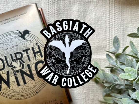 Basgiath War College Fantasy Romance Book Inspired Sticker| Fourth Wing Book Merch | Romance Book Merch