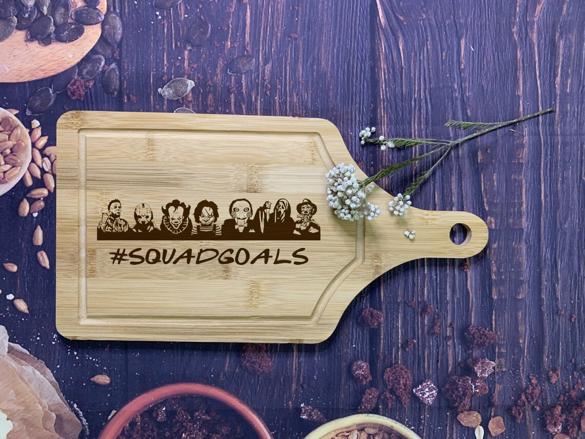 Horror Movie Engraved Bamboo Cutting Board Cutting Board with Etsy