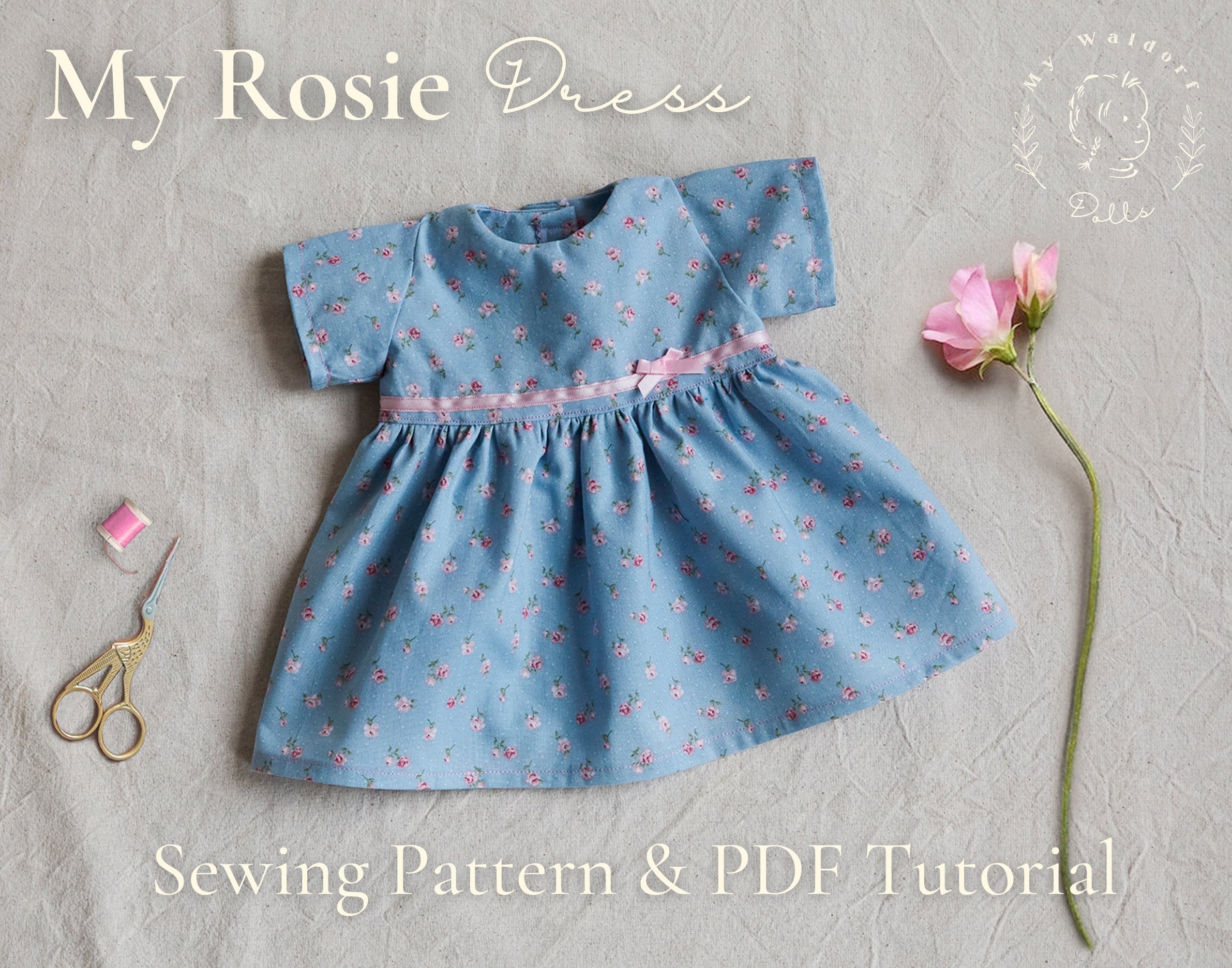 Waldorf doll clothes pattern Waldorf TUTORIAL Waldorf dress Etsy