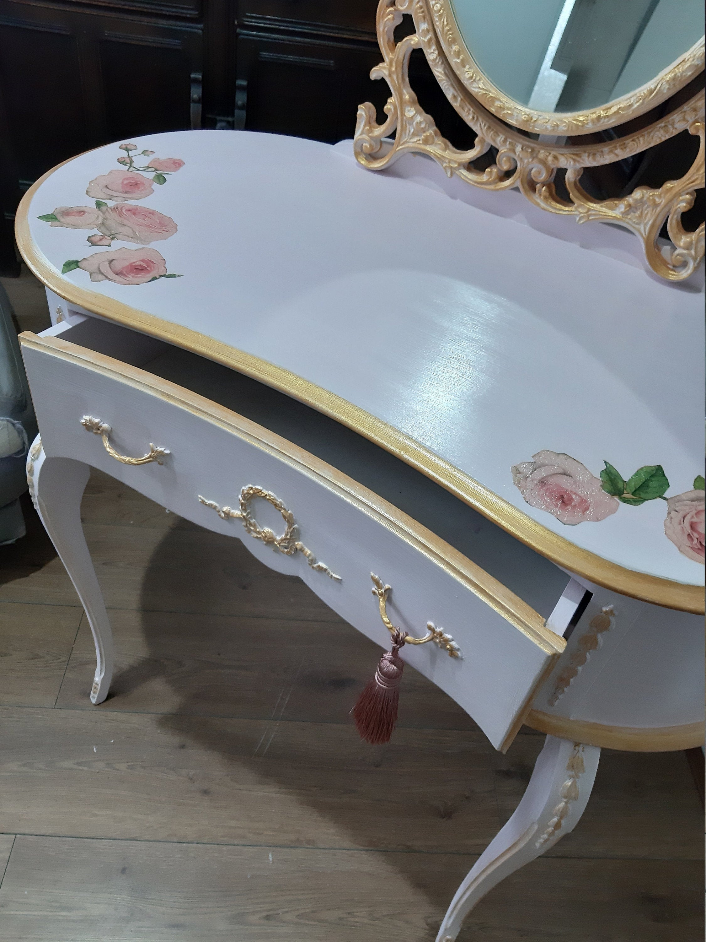 SOLD SOLD Upcycled Dressing Table Handpainted in Etsy