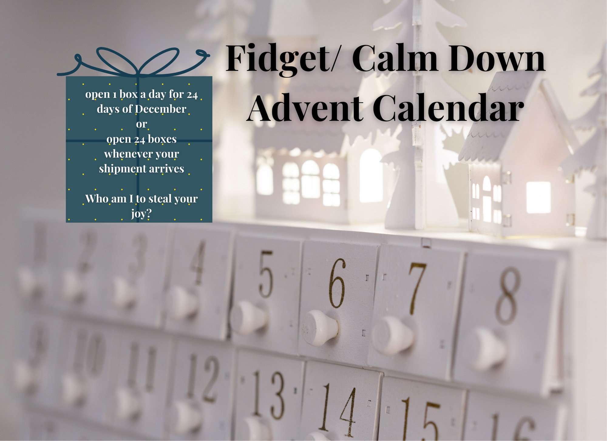 Fidget/ Sensory Advent Calendar - Etsy