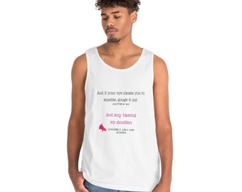 Matthew 18:9 Sleeveless Unisex top
