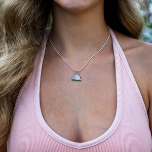 Pink House Necklace