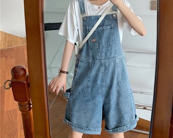 Womens baggy overall shorts Clearance
