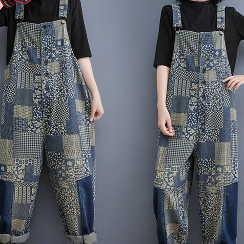 Little Daisy Denim Overalls Baggy Jeans Jumpsuits Plus Size - Etsy