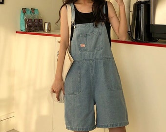 Baggy Overall Shorts - Etsy Australia