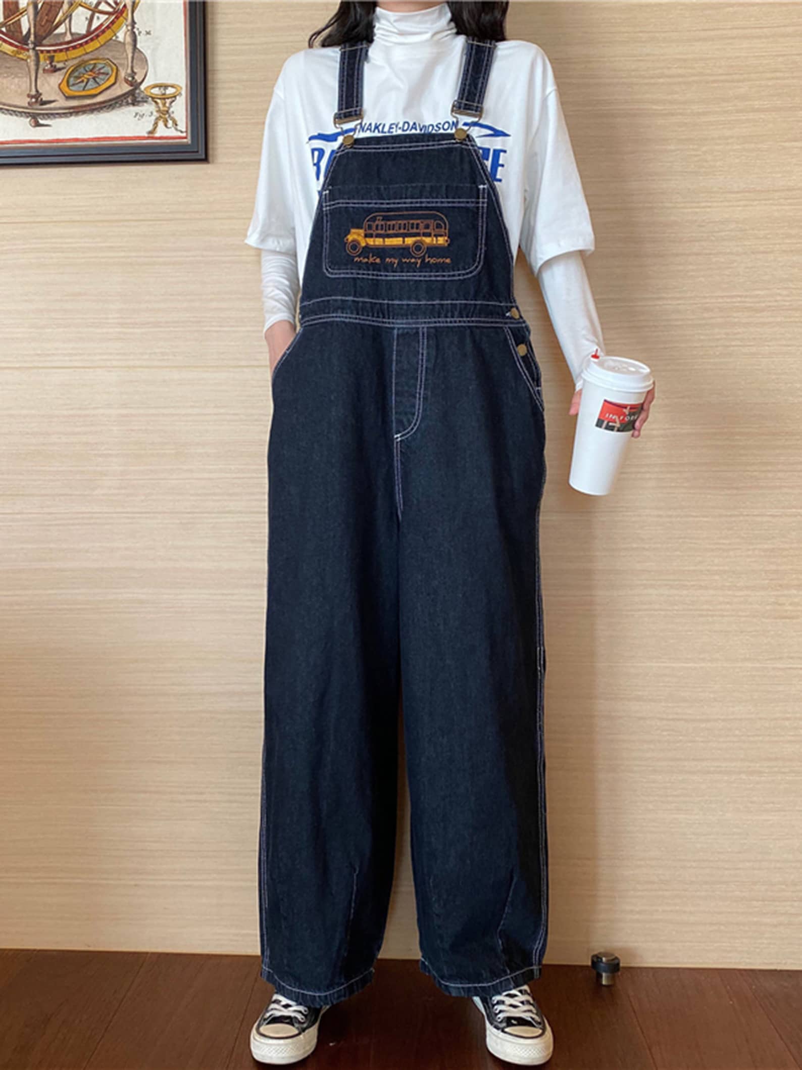New Fashion Denim Overalls Baggy Jeans Jumpsuits Straight Etsy