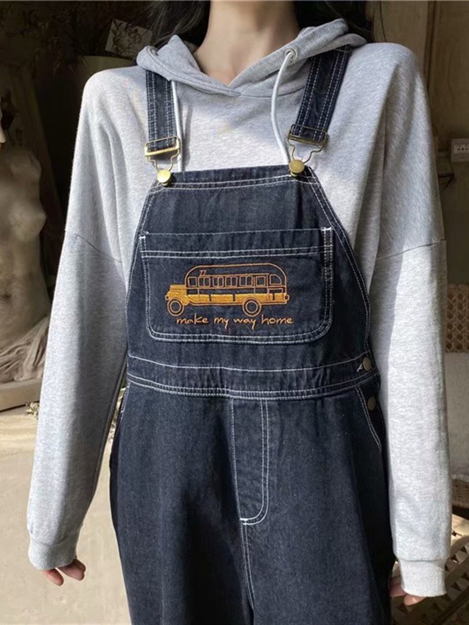 New Fashion Denim Overalls Baggy Jeans Jumpsuits Straight | Etsy