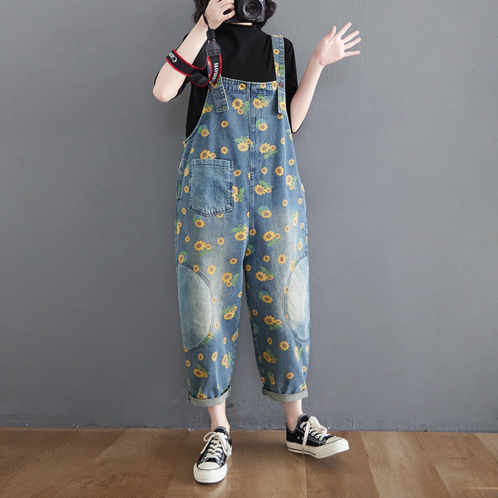 sunflower overalls