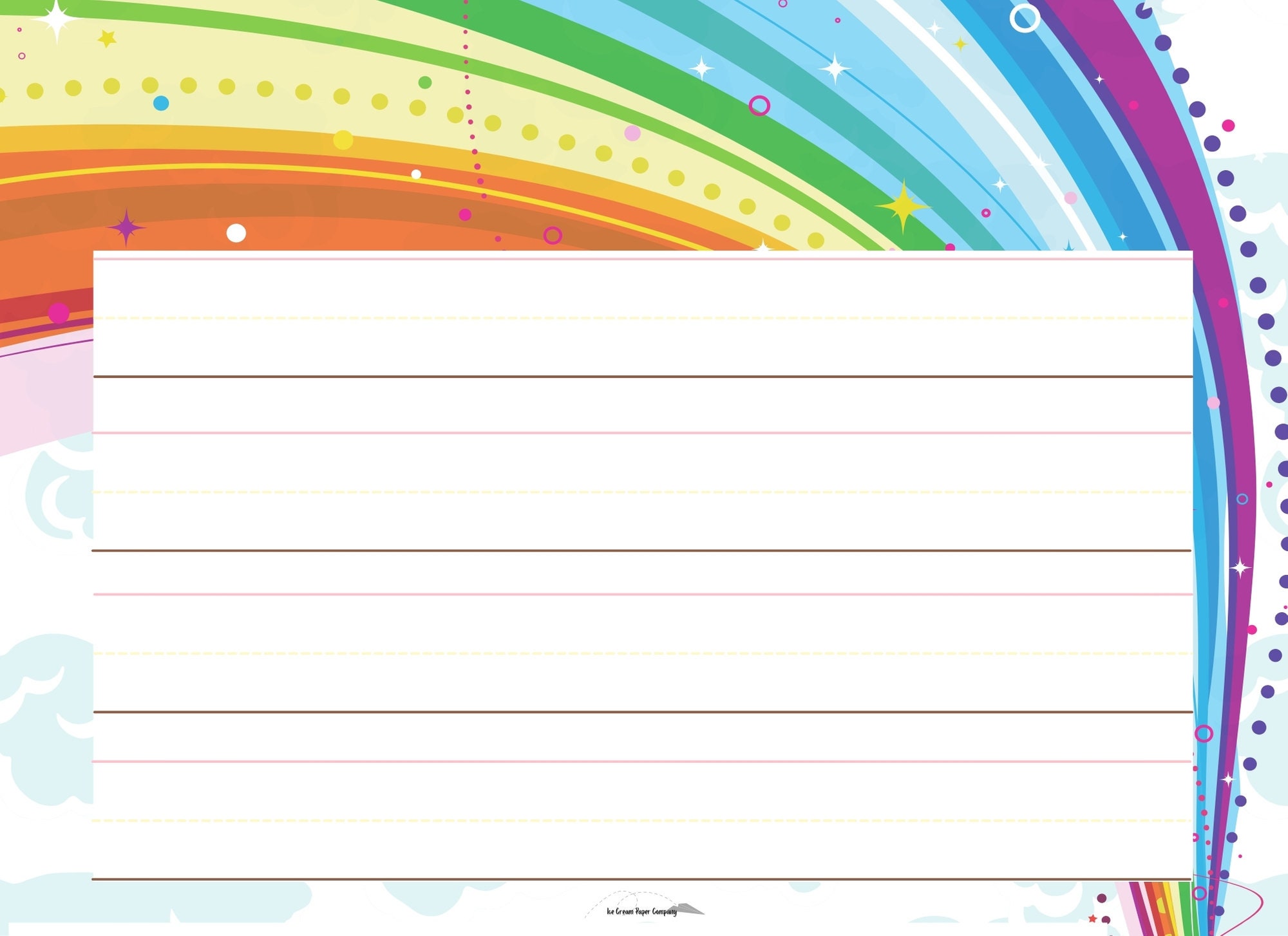 Rainbow Write Template Rainbow Write Template