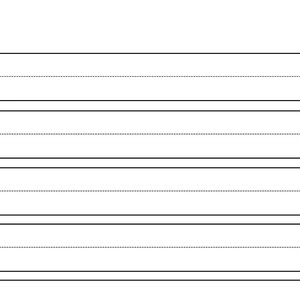 Printable Kindergarten Writing Paper With Manuscript Lines For | Etsy