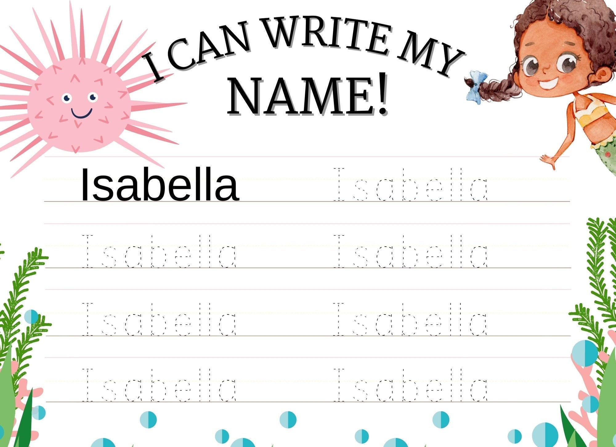 Printable Name Tracing Practice