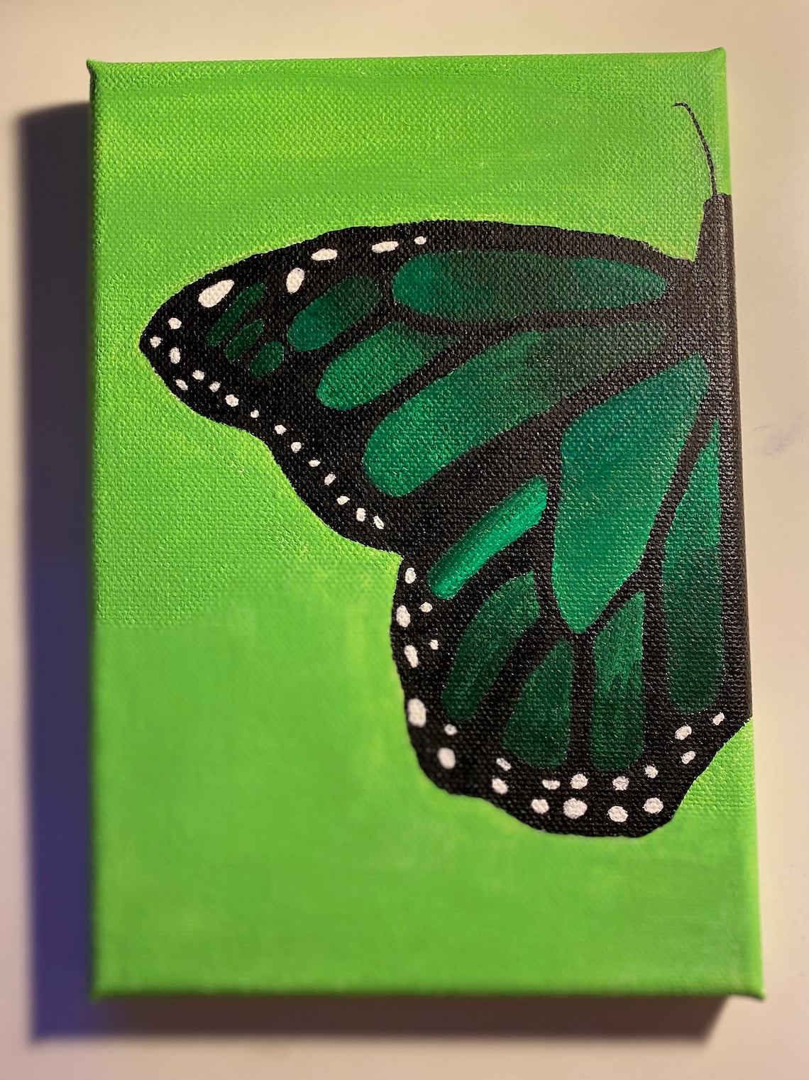 Hand painted butterfly painting Etsy