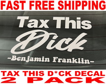 This This Dick Decal - 2 Pack - High Quality and FAST FREE Shipping